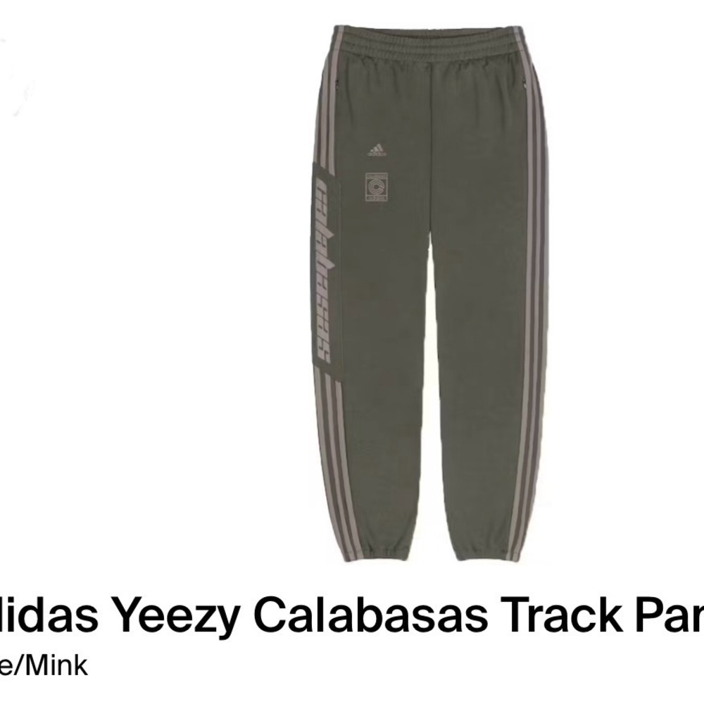 Adidas Yeezy Dark Green Calabasas Track Pants